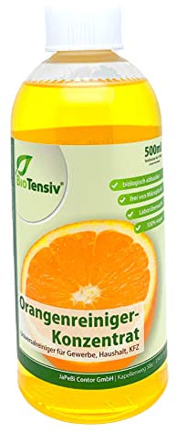 BioTensiv Orangenreiniger-Konzentrat 500ml, Universalreiniger | Fleckenentferner | Fettlöser
