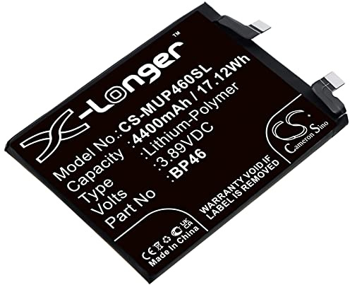 TCTK Akku 4400mAh Kompatibel mit [Xiaomi] 2112123AC, 2112123AG, 2201123C, 2201123G, 2206123SC, Mi 12S, Mi 12S 5G, 12X, 12X 5G, Xiaomi 12 Ersetzt BP46