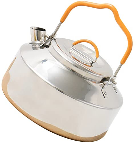 Zerodeko Bouilloire De Camping Acier Inoxydable Pot De Thé Portable Ultra Léger Ustensile De Cuisine Extérieur Pour Bouillir De Eau Et Thé Voyage