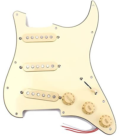 Prewired Schlagbrett SSS Prewired Loaded Pickguard Mit Single Coil Pickups Set Für Fender Für Strat E-Gitarre