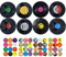CHmiss 8 Stück Schallplatten Wanddekoration, Vinyl Retro, für Hause Bars Cafés Rollmusik Party Wand