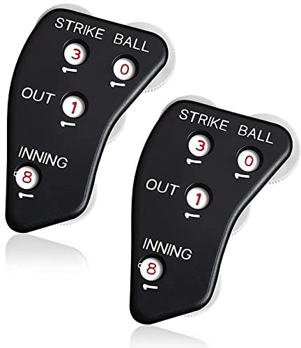 Harewu 2Pcs 4 Rad Baseball Umpire Indicator,Baseball Counter Clicker,Call Order Indicator für genaue Aufzeichnung Strike Balls Outs und Innings Balls für Softball Coach