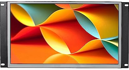 VSDISPLAY Pantalla LCD Industrial IPS de 13,3 Pulgadas 1920 x 1080 FLQ133M1LW02 IPS, Placa controladora VGA DVI, 400nit, con Placa Trasera de Metal y Soporte
