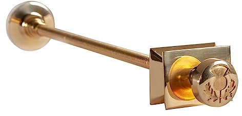 Carron Luxury Thistle Radiator Wall Stay 200mm (Polished Brass)