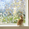 Fensterfolie Sichtschutzfolie Ohne Klebstoffe 3D Regenbogeneffekt unter Licht, Statisch Folie Regenbogen Folie Fenster Sichtschutz Anti-UV
