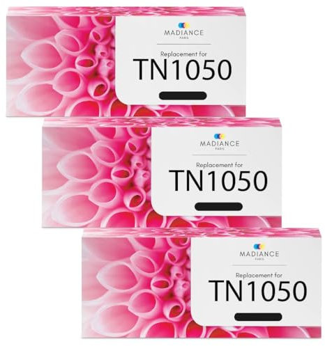 MADIANCE TN1050 Toner kompatibel mit Brother TN1050 Brother MFC-1910W DCP-1612W DCP-1610W DCP-1510 MFC-1810 HL-1110 HL-1210W DCP-1512 HL-1212W (Schwarz, 3 Stück)