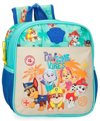 Paw Patrol Paw Patrol Pawsome Vibes Kindergartenrucksack, Blau, 23 x 25 x 10 cm, Polyester, 5,75 l, blau, Kindergarten-Rucksack