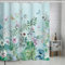 FAIRYGATE Vorhang mit Haken Badezimmer Vorhänge Fenster Duschvorhang für Badewanne 180x180cm Bath Curtain Anti Schimmel Shower Curtains Duschvorhänge ohne Bohren mit 12 Duschringen mit Haken B9822