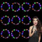 10 pcs LED Bandeau Fleur, Bandeau Cheveux Led, Serre Tete Lumineux LED, Couronne Fleur Cheveux Lumineuse, Couvre-Chef Décoratif pour Filles, Adapté aux Mariages, Halloween, Fêtes, Anniversaires