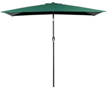 Gartenschirm Sonnenschirm Terrassenschirm Rechteckiger Terrassenschirm, Wasserdichter Outdoor-Regenschirm Mit Kurbel, Strandschirm Für Garten, Hinterhof, Pool, Schwimmbad Marktschirm Sonnenschirme im