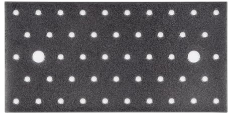 Alberts 822996 DURAVIS® Lochplatte | schwarzdiamant duplexbeschichtet | Größe 200 x 100 x 2 mm | 25er Set