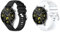 2 Stück Armband Kompatibel mit Withings ScanWatch 2 38mm für Damen Herren, Verstellbare Weiches Silikon Sport Ersatzarmband Sportarmband für Withings ScanWatch 2 38mm