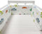 GYCF Krippenumrandung Babybett Umrandung Kinderbett Umrandung Kopfschutz Kinderbett Stoßfänger Kinderbett Kantenschutz Atmungsaktiv Baby Bettumrandung,A16,220x30CM