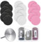 60 Stück Schleifscheibe Pediküre,25mm Nagel Schleifpapierscheiben mit Metall-Nagelbohrer,Ersatz Schleifscheibe Nagelbohrer Bits,Maniküre Pediküre Bohrer für Remover tote Haut(#80#150#240)