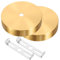 BAZEITFLOW 2pcs Brass Canopy Plate for Pendant Light Ceiling Mount for Chandelier and Wall Lamp Easy Maintenance Fixture Base for Living Room and Bedroom Decor