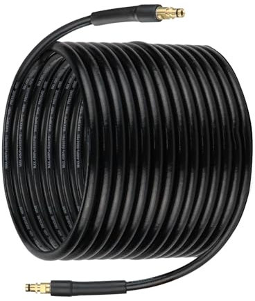 15m Pressure Washer Replacement Hose Compatible with Karcher K2 K3 K4 K5 K6 K7 - High-Pressure Washer Extension Hose Cleaning Pipe with Quick Connector