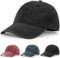 Dzpuhuojz Baseball Caps für Herren und Damen, Vintage Base Cap männer, Einstellbare Kappe Herren, voller Baumwolle Sonnenschutz Baseballkappe für Golf, Laufen, Outdoor-Workouts, Reisen, Schwarz