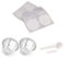Kissmii Capsules à réutilisables, dosettes à rechargeables en acier inoxydable avec feuille d'aluminium, durables, faciles à installer