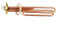 LIUCH 63mm Cap Brass Electric Heater Tube 220V 3000W Heating Element Boiler Heater Parts