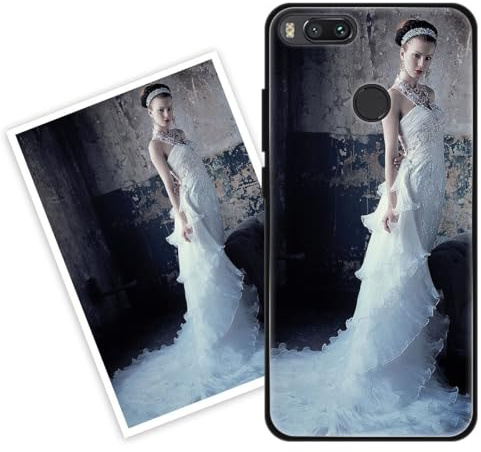 Sunrive Personalisierte Hülle kompatibel mit Xiaomi 5X/Mi 5X/Xiaomi Mi A1 Handyhülle Benutzerdefiniert Acrylic Etui mit Eigenem Foto Bild Text Individuelle