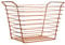 Premier Housewares Shine Wire Basket, Rose Gold, Large