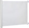 Pawhut Barrière de sécurité barrière Animaux rétractable Automatique 1,15L x 0,83H m teslin métal Blanc