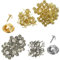 YuCool 120 Stück Schmetterling Pin Clutch,Pins Anstecker,Verschlüsse Butterfly Clips Pin, Nadeln Pins Set Badge Pin Anstecker,Ersatz für Handwerk und Schmuckherstellung