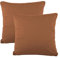 CelinaTex BeBasic Kissenbezug Doppelpack 40 x 40 cm kastanien braun Mikrofaser Dekokissen Bezug Jersey