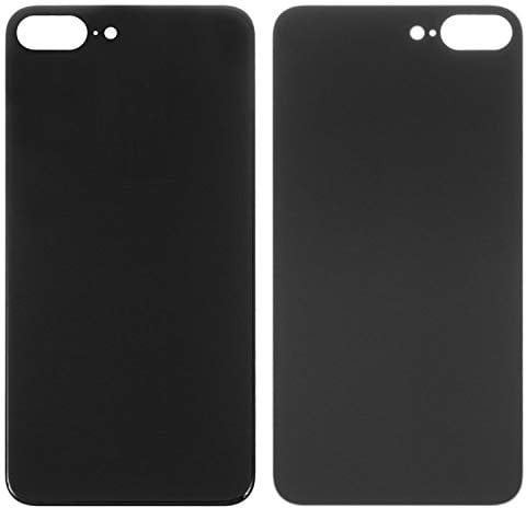 Housing Back Cover Battery Cover Replacement Repair Parts compatible with iPhone 8 Plus, (black, no need to remove the camera glass, big hole)