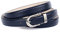 Anthoni Crown Damen Ledergürtel 6613CT80BL Gürtel, Dunkelblau, 100