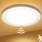 Allesgute Deckenlampe mit Bewegungsmelder 18W, Ultra Flach 18mm Rund, Deckenleuchte mit Bewegungsmelder Innen, Flurlampe Deckenleuchten Warmweiß für Balkon Keller Flur Garage