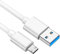 FEIYIU USB Charger Charging Cable Cord Compatible for Ring Enabled Wi-Fi Video Doorbell (2020 Release) 2/3/3 Plus/4, Peephole Cam, Camera Battery Charging Cable(6.6ft White)