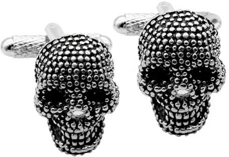 Personalized Skull Cufflinks for Men Cuff links Mens Gemelos Para Camisa De Hombre Unique Cufflinks 3D Designs for Men's Shirts and Dresses Halloween Gifts