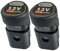 ULROAD Pack of 2 Battery Holder 10.8 V Battery 12 V Wall Holder Workshop Wall Mount for Bosch GBA GSR Dremel