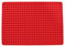 LONGFITE Silikon-Backmatte, Backformen, Hundefutterform, 468 Mulden, Mini-runde Silikonform, Halbkugel-Silikonmatte mit Noppen, Backmatte für Hundekekse und Hundeleckerli (rot)