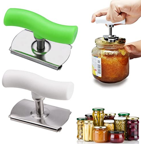 Abridor Tarro, 2 Pcs Abrelatas Manual, Abridor de Latas Manual para Hogar, Hotel, Cocina, Viajes, Bares, Restaurante con Ahorro de Mano de Obra, de 2,5cm a 9,5cm