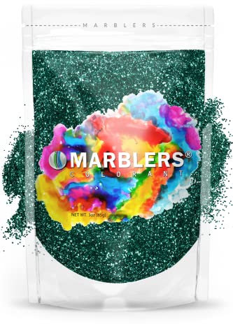 MARBLERS Twinkle Glitter [Green Garnet] 3oz (85g) | Fine | Non-Toxic, Vegan, Cruelty-Free | Face, Body, Eyeshadow, Hair, Festival, Party Makeup | Nail Art, Polish | Resin, Tumbler, Slime, Craft