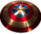 Presnal Captain America Schild - Metallnachbildung, Rot, 55,9 cm (22 Zoll), 18 Gauge Stahl, Einzeln, Wiederverwendbar, Cosplay und Display