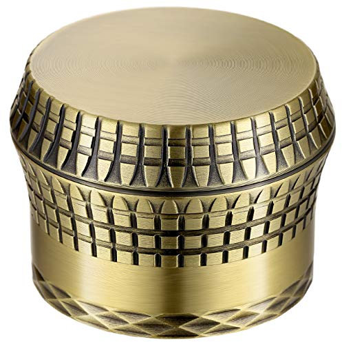 Golden Bell Grinder 2.3 inch Spice Grinder 4 Layers Zinc Alloy Grinder Special Collection- Bronze