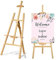 7Sevenjokers Display Easel Stand for Wedding Sign & Poster, Painting Artist, Drawing Kids, Wooden Artist Studio Easel, Adjustable Holder (1.5m/59 Inch)