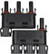 HandGold 1500V DC Solar T Steckverbinder 3-fach Verteiler IP68 Wasserdichter T Stecker, 1 Paar (3 zu 1 Abzweiganschluss)