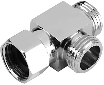 VAE Inversion Trois ES,Inverseur Douche,T Adapter for Bidet,Deviateur 3 ES 150Mm,3 8 À 1 2 Adaptateur De Plomberie,Bidet,Adaptateur en T À Trois ES 1 2 Pouces Toilettes,Re uterie Chromés