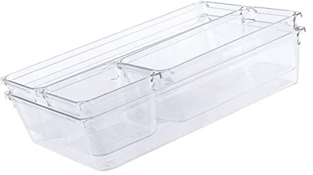 Cabilock 1 Set 4 Stücke Desktop Aufbewahrungsbox Make-Up Schubladen Aufbewahrungsbox Für Silberbesteck Aufbewahrungskoffer Make-Up-Aufbewahrungsorganisator Desktop-Aufbewahrungsorganisator