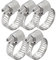 Lumonic 5x 13-19mm Schlauchschelle Edelstahl V4A 304 I einstellbare Schlauchschellen zum Schrauben I für Rohre Schläuche Waschmaschine KFZ Auto Haus G
