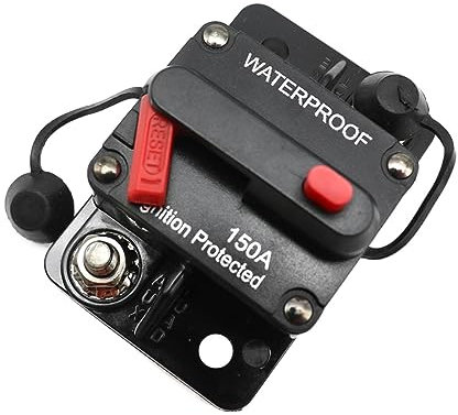 Marque 30A 40A 50A 60A 70A 80A 100A 120A 150A 200A 250A 300A AMP Disjoncteur Fusible Réinitialiser 12-48V DC Voiture Bateau Auto Étanche (Color : 70A)