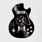 VINY WOODY Schallplattenuhr Silhouette Saul Hudson Rock Heavy 30 cm Schwarz Wanduhr Vintage, Heavy Unisex Wohnzimmer Indoor