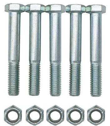 500101 - Bulloni a taglio da 1/2 x 3-1/2 e dadi Nylock (set da 5)