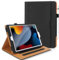 DAORANGE Hülle für iPad 9. / 8. / 7. Generation 10,2 Zoll 2021/2020/ 2019, PU-Leder Schutzhülle mit Dokumententasche, Multi-Winkel Ständer und Auto-Einschlaf/Aufwach Cover für iPad 10.2 (Schwarz)