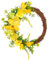 Yellow Wreath | Front Door Spring Artificial Roses Wreath Reusable,Front Door Decors for Farmhouse, Entrance, Walls, Fireplaces, Front Door Oldmoom