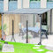 Transparente Pvc Plane Seitenteil Mit Reissverschluss Tür,Outdoor Durchsichtige Plane Vorhänge,Pergola Terrasse Veranda Carport Pavillon Wasserdichte Abdeckplanen Mit Ösen,L×H-3*2.4m(9.8*7.9ft)